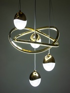 УЦЕНКА Светильник «Лансед» LED 150 Вт 3000-6000К золото 40×40×100 см 10924927