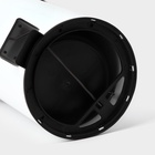 УЦЕНКА Ведро мусорное с педалью, 12 л, нерж. сталь, цвет белый - Фото 6