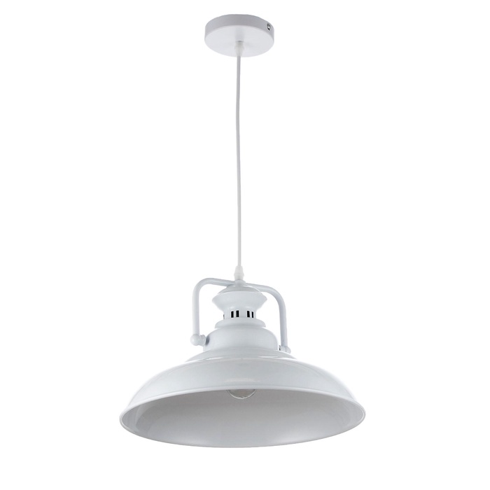 УЦЕНКА Светильник BayerLux «Раритет» 1×60 Вт E27 белый 31×31×26 см - Фото 1