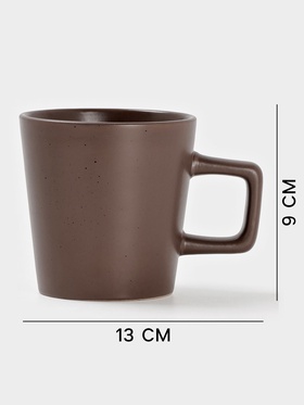 Кружка Доляна «Гранит», 340 мл, керамика, коричневая