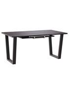 Стол раздвижной «НОРМАНД 09», 1620(2220)×950 мм, цвет камень черный/чёрный матовый - Фото 1