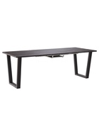 Стол раздвижной «НОРМАНД 09», 1620(2220)×950 мм, цвет камень черный/чёрный матовый - Фото 3