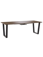 Стол раздвижной «НОРМАНД 09», 1620(2220)×950 мм, цвет дуб галифакс табак/чёрный матовый - Фото 3