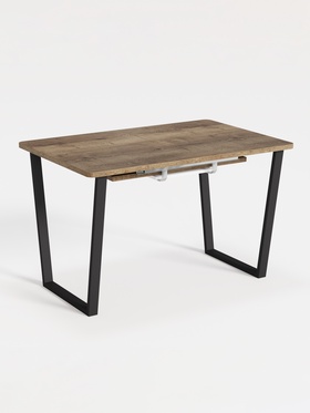 Дуб галифакс табак/черный матовый