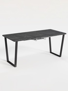 Стол раздвижной «НОРМАНД 02», d=1200(1700)×800 мм, цвет камень чёрный/чёрный матовый - Фото 3