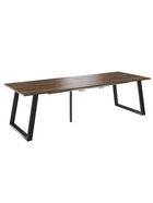 Стол раздвижной «ПЕРСЕЙ EGGER», d=1620(2620)×950 мм, цвет дуб галифакс табак/чёрный матовый - Фото 3