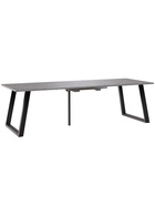 Стол раздвижной «ПЕРСЕЙ EGGER», d=1620(2620)×950 мм, цвет бетон чикаго светлый/чёрный матовый - Фото 3