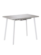 Стол раздвижной «ТИТО», d=960(1560)×600 мм, цвет сосна касцина/белый матовый - Фото 1