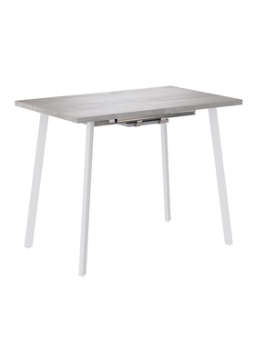 Стол раздвижной «ТИТО», d=960(1560)×600 мм, цвет сосна касцина/белый матовый  (артикул 10924957)  большой выбор товаров оптом и в розницу по низким ценам с доставкой