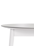 Стол "КАССИО" раздвижной, D-1050/1350×1050, керамика белый мрамор, деревянный комплект ножек   10924 - фото 14907286