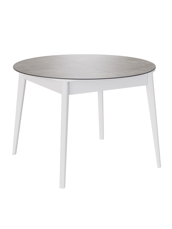 Стол раздвижной «КАССИО», d=1050(1350)×1050 мм, цвет керамика камень светлый/деревянный комплект ножек - Фото 1