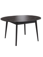 Стол раздвижной «КАССИО», d=1050(1350)×1050 мм, цвет керамика камень чёрный/деревянный комплект ножек - Фото 3