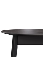 Стол "КАССИО" раздвижной, D-1050/1350×1050, керамика камень черный, деревянный комплект ножек   1092 - фото 14907294