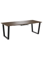 Стол раздвижной «АТЛАНТ 09 EGGER», d=1620(2220)×950 мм, цвет дуб галифакс табак/чёрный матовый - Фото 3