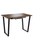 Стол раздвижной «АТЛАНТ 01 EGGER», d=1100(1500)×700 мм, цвет дуб галифакс табак/чёрный матовый - Фото 2