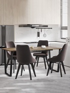 Стол раздвижной «АТЛАНТ 02 EGGER», d=1200(1700)×800 мм, цвет дуб галифакс табак/чёрный матовый - Фото 1