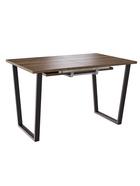 Стол раздвижной «АТЛАНТ 02 EGGER», d=1200(1700)×800 мм, цвет дуб галифакс табак/чёрный матовый - Фото 2