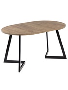 Стол раздвижной «РИМ EGGER, d=940(1390) мм, цвет дуб галифакс табак/чёрный матовый - Фото 3