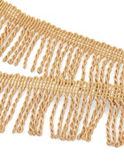 Тесьма декоративная «Бахрома» жгут, 6.5 см, 20 м±0.5, золотистая - Фото 3