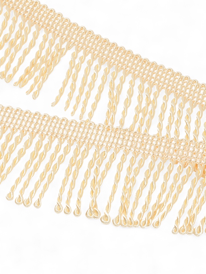 Бахрома жгут, 6.5 см, 20 м±0.5, молочная - Фото 1