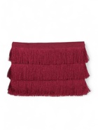 Тесьма декоративная «Бахрома» одинарная, 6.5 см, 20 м±0.5, бордовая - Фото 5