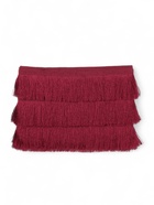 Тесьма декоративная «Бахрома» одинарная, 6.5 см, 20 м±0.5, бордовая - Фото 8