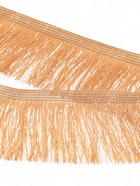 Тесьма декоративная «Бахрома» одинарная, 6.5 см, 20 м±0.5, золотистая - Фото 3