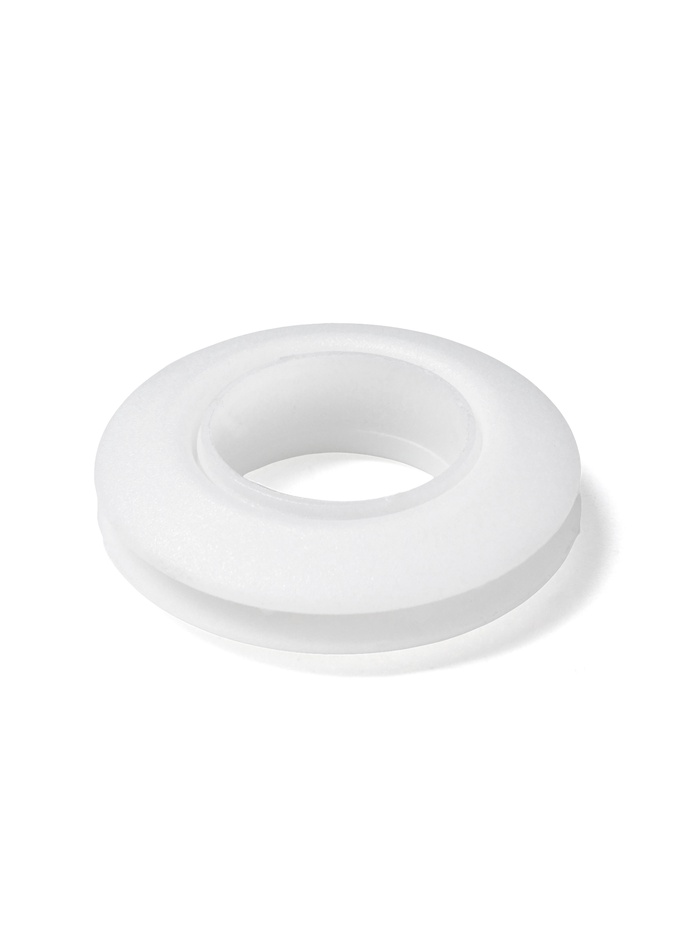 Люверсы для штор d=15.5/26.5 мм, набор 100 шт., белые - Фото 1