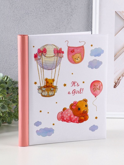 Фотоальбом магнитный на 10 листов «Мой малыш», розовый, 23×28 см