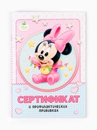 Прививочный сертификат А6, 24 стр «Минни Маус» - Фото 2
