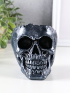 Пепельница для дома «Череп», гипс, 10.5×10×14 см, чёрный - Фото 1