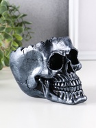 Пепельница для дома «Череп», гипс, 10.5×10×14 см, чёрный - Фото 2