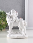 Фигурка гипс «Ангел на лошади и рядом», 13.5×10×6.5 см, белый - Фото 4