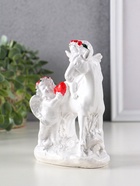 Фигурка гипс «Ангел на лошади и рядом», 13.5×10×6.5 см, белый - Фото 5