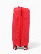 УЦЕНКА Чемодан на колёсах средний 68 л (M), на молнии, кодовый замок, 4 колеса, красный - Фото 4