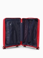 УЦЕНКА Чемодан на колёсах средний 68 л (M), на молнии, кодовый замок, 4 колеса, красный - Фото 6