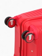 УЦЕНКА Чемодан на колёсах средний 68 л (M), на молнии, кодовый замок, 4 колеса, красный - Фото 7