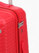 УЦЕНКА Чемодан на колёсах средний 68 л (M), на молнии, кодовый замок, 4 колеса, красный - Фото 8