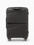 УЦЕНКА Чемодан на колёсах средний 75 л (М), на молнии, кодовый замок, чёрный - Фото 3