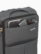 УЦЕНКА Чемодан на колёсах средний 52 л (М), на молнии, с увеличением, кодовый замок, 3 колеса, серый - Фото 9