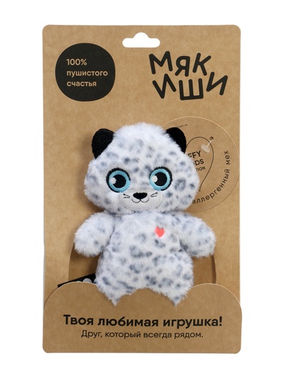 Мягкая игрушка «Барс Алтай», Пушистики, 17 см