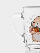Кружка «Капучино. Новогодние зверушки», 300 мл, стекло, рисунок МИКС 10910047 Кружка «Капучино. Новогодние зверушки», 300 мл, стекло, рисунок МИКС 10910047