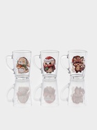 Кружка «Капучино. Новогодние зверушки», 300 мл, стекло, рисунок МИКС 10910047 Кружка «Капучино. Новогодние зверушки», 300 мл, стекло, рисунок МИКС 10910047