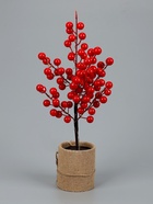 УЦЕНКА Светодиодный куст «Ягоды», 0.35 м, 30 LED, от батареек AAx3, свечение тёплое белое - Фото 5