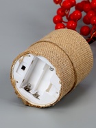 УЦЕНКА Светодиодный куст «Ягоды», 0.35 м, 30 LED, от батареек AAx3, свечение тёплое белое - Фото 6