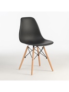 Стул Eames HYH – A304, с деревянными ножками, с спинкой, цвет чёрный - Фото 4