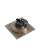 УЦЕНКА Трап ZEIN, 100х100 мм, вертикальный, d=32 мм, нержавеющая сталь, античная бронза - фото 14919163