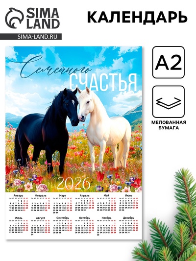 Календарь 2026 настенный «Семейного счастья», А2