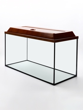 Аквариум «Прямоугольный» с крышкой, 100 литров, 75.5×33×39.5 см, вишня 10918543