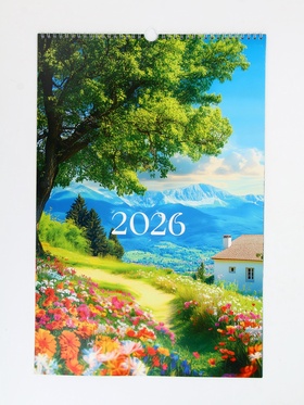 Календарь 2026 перекидной на ригеле А3 «Пейзажи»